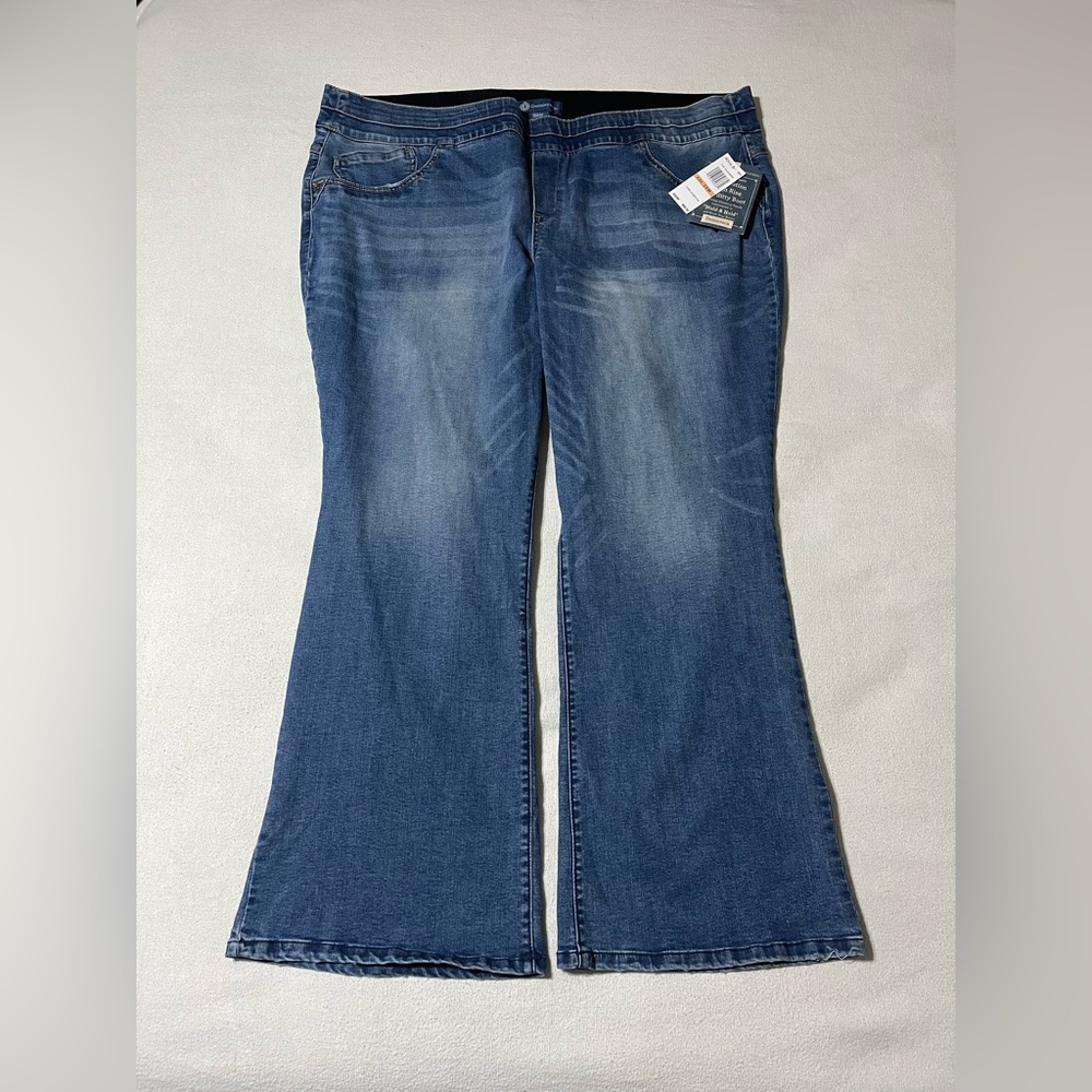 NWT Democracy‎ Ab Solution 46x30 High Rise Itty Bitty Boot Jeggings Stretch 23W